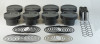Mahle MS Piston Set GM LS 366ci 4.01in Bore 3.622in Stk 6.125in Rod .927 Pin -12cc 9.1 CR Set of 8 - 930224510