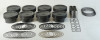 Mahle MS Piston Set GM LS 408ci 4.030in Bore 4in Stk 6.125in Rod .927 Pin -20cc 9.3 CR Set of 8 - 930224630