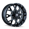Mayhem 8015 Warrior 18x9 / 8x170 BP / -12mm Offset / 125.2mm Hub Gloss Black Milled Wheel - 8015-8970M Photo - Primary