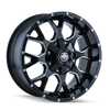 Mayhem 8015 Warrior 18x9 / 8x165.1 BP / 18mm Offset / 130.8mm Hub Gloss Black Milled Wheel - 8015-8981M18 Photo - Primary