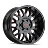 Mayhem 8110 Tripwire 20x9 / 8x165.1 BP / 0mm Offset / 130.8mm Hub Black w/ Prism Red Wheel - 8110-2981BTR
