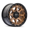 Mayhem 8306 Ridgeline 17x8.5 / 6x139.7 BP / 6mm Offset / 106.1mm Hub Satin Bronze/Black Lip Wheel - 8306-7883BZ6 Photo - Primary
