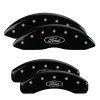 MGP 4 Caliper Covers Engraved 21-24 Ford F150 Brake Caliper Covers - Front & Rear Set - Black - 10256SFRDBK Photo - Primary