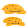 MGP 4 Caliper Covers Engraved Front & Rear 11-18 Dodge Durango Yellow Finish Black Durango II Logo - 12204SDGOYL Photo - Primary