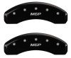 MGP 2 Caliper Covers MGP Black Finish Silver Characters 2018 Chevrolet Tahoe - 14254RMGPBK