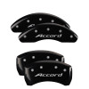 MGP 4 Caliper Covers Engraved Front Accord Rear Accord Black Finish Silver Char 2018 Honda Accord - 20224SACCBK Photo - Primary