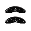MGP 2 Caliper Covers Engraved Front Circle K/Kia Black Finish Silver Char 2018 Kia Rio - 21190FCRKBK Photo - Primary