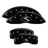 MGP 4 Caliper Covers Engraved Front & Rear Circle K/Kia Black Finish Silver Char 2019 Kia Optima - 21192SCRKBK Photo - Primary
