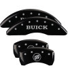 MGP 4 Caliper Covers Engraved Front Buick Rear Black Finish Silver Char 2018 Buick Enclave - 49013SBSHBK Photo - Primary