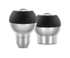 Momo Race Shift Knob - Aluminum, Black Airleather Insert - ALUAIR
