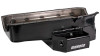 Moroso 86-Up Chevrolet SBC (w/1 Pc Seal & Low Clearance) Wet Sump 7qt 7in Steel Oil Pan - Black - 21811