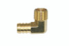 Moroso 90 Degree Fitting - 1/2in NPT to 5/8in Barbed - Brass - Single - 22736