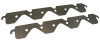 Moroso Small Block Ford Exhaust Block Off Storage Plate - Pair - 25169