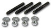Moroso Bullet Nose Carburetor Stud Kit For 1/2in Flange Base w/1in Spacer - 37960