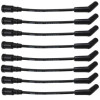 Moroso Ford 7.3L Godzilla 135 Deg Boots 8mm Unsleeved Ultra Ignition Wire Set -  Black - 51076