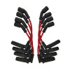 Moroso 9.75in Coil On Plug 90 Deg Ultra Spark Plug Wire Set - Red - 52032