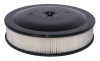 Moroso Racing Air Cleaner - 14in x 3in Filter - Aluminum - Black Powder Coat - 65904