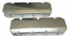 Moroso Chevrolet Big Block Valve Cover w/Billet Rail - Steel Inserts - No Logo - Aluminum - Pair - 68353
