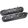 Moroso GM LS 1-1/2in Tall OEM Coil Mounts Black Satin Aluminum Valve Cover - Pair - 68507