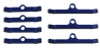 Moroso Chevrolet Big Block Valve Cover Hold Downs - Steel - Blue Powder Coat - Set of 7 - 68526