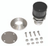 Moroso Non-Weld Valve Cover Breather Kit - Black Finish - 68855