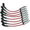 Moroso GM LS Ignition Wire Set - Ultra 40 - Unsleeved - Coil-On - 12in Wire - Red - 73681