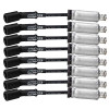 Moroso GM LS Ignition Wire Set - Ultra 40 - Unsleeved - Coil-On - 8in Wire - Black - 73703