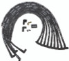 Moroso Chevrolet Small Block Ignition Wire Set - Ultra 40 - Sleeved - HEI - 90 Degree - Black - 73818