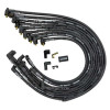 Moroso Chevrolet Small Block Ignition Wire Set - Ultra 40 - Sleeved - Non-HEI - 90 Degree - Black - 73825