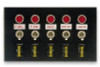 Moroso Toggle Switch Panel - Accessory - 4in x 6.75in - Five On/Off Switches - 74134