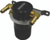 Moroso Universal Air/Oil Separator Catch Can - Small Body w/o Drain - Billet Aluminum - Black Finish - 85497