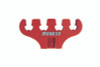 Moroso Wire Loom - 7-9mm - 4 Hole - Red - 2 Per Card - 97835