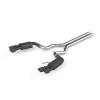 MBRP 18-19 Ford Mustang GT 5.0 3in Dual Split Rear Cat Back w/ Quad 4in Dual Wall Tips- Black Coated - S7205BLK