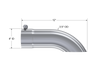 MBRP Universal Tip 3.5in O.D. Turn Down 3.5in inlet 12 length - T5080