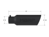 MBRP Universal Tip 6in OD Rolled End 4in Inlet 18in L Black Coated Exhaust Tip - T5130BLK