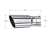 MBRP Universal Tip 6in OD 5in Inlet 15.5in Length 30 Deg Bend Angled Rolled End T304 - T5154
