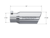 MBRP Universal Tip 4in OD 3in Inlet 10in Length Angled Rolled End T304 - T5155