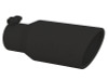MBRP Universal Angled Rolled End Tip 4in OD / 2-3/4in Inlet / 10in Length - Black - T5157BLK