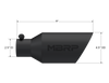 MBRP Universal Dual Wall Angle Rolled End Tip 4-1/2in OD / 2-1/2in Inlet / 11in Length - Black - T5161BLK