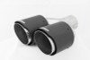 MBRP Universal Carbon Fiber Dual Tip 4in OD/2.5in Inlet - T5177CF