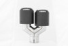 MBRP Universal Carbon Fiber Dual Tip 4in OD/2.5in Inlet - T5178CF