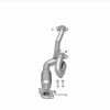BRE Exhaust 05-07 Ford Five Hundred Mercury Montego 3.0L Front Pipe Kit - 107-0271 360 Degree Image Set