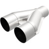 MagnaFlow Universal Trans Y-Pipe All SS 4inch (Dual) 3.5inch (Single) x 13inch (Overall) - 10800