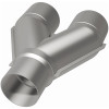 MagnaFlow Universal Trans Y-Pipe All SS 4inch (Dual) 3.5inch (Single) x 13inch (Overall) - 10800