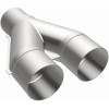 MagnaFlow Universal Trans Y-Pipe All SS 4inch (Dual) 3.5inch (Single) x 13inch (Overall) - 10800