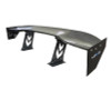 NRG Carbon Fiber Spoiler - Universal (59in.) NRG Logo Large End Plates - CARB-A590NRG