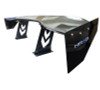 NRG Carbon Fiber Spoiler - Universal (59in.) NRG Logo Large End Plates - CARB-A590NRG