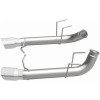 MagnaFlow 13 Ford Mustang Dual Split Rear Exit Stainless Axle-Back Cat Back Exhaust (Competition) - 15152