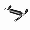 MagnaFlow 07-17 Jeep Wrangler JK 3.8/3.6L Dual Split Rear Exit Black Axle-Back Exhaust - 15160