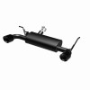 MagnaFlow 07-17 Jeep Wrangler JK 3.8/3.6L Dual Split Rear Exit Black Axle-Back Exhaust - 15160